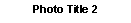 Text Box: Photo Title 2